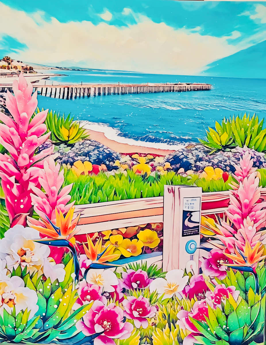 Stop, Look, & Listen by Cristina Sayers  Image: Companion piece to Vintage View II