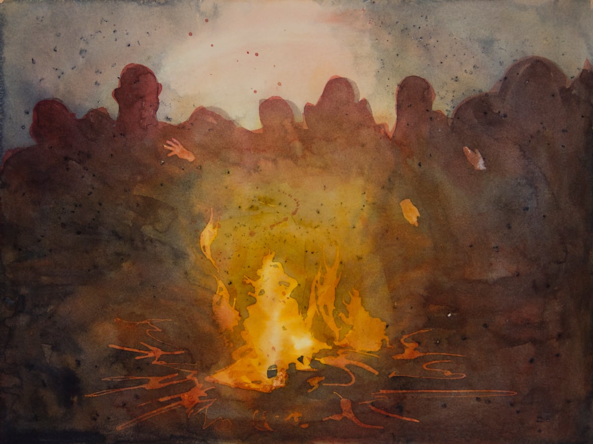 Urban bonfire by Lorella Paleni 