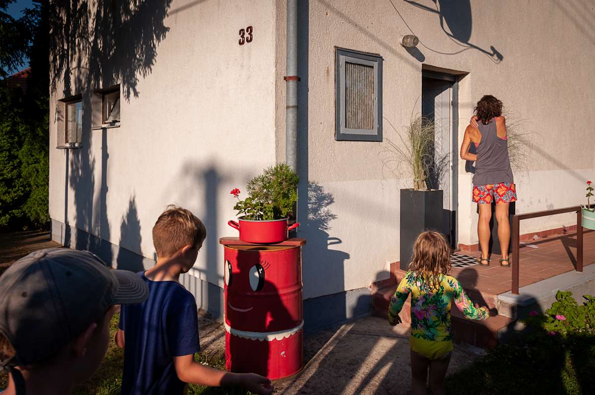 Home from the beach by Kate Brogdon 