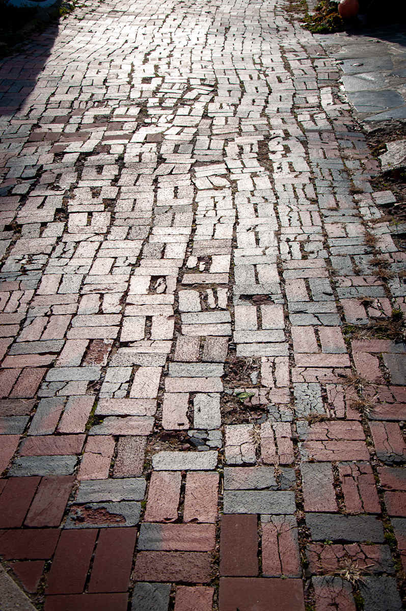 Old Occoquan brick path by Kate Brogdon 