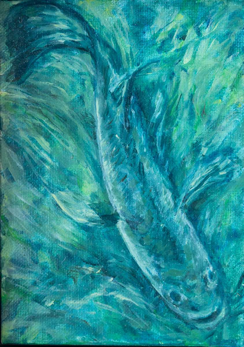 Largemouth bass by Kate Brogdon 