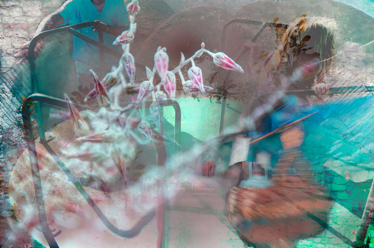 Playground with magical flowers by Kate Brogdon 