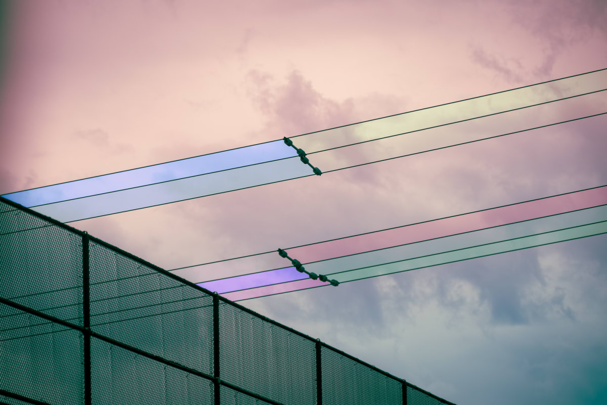 Under a rainbow sky by Kate Brogdon 