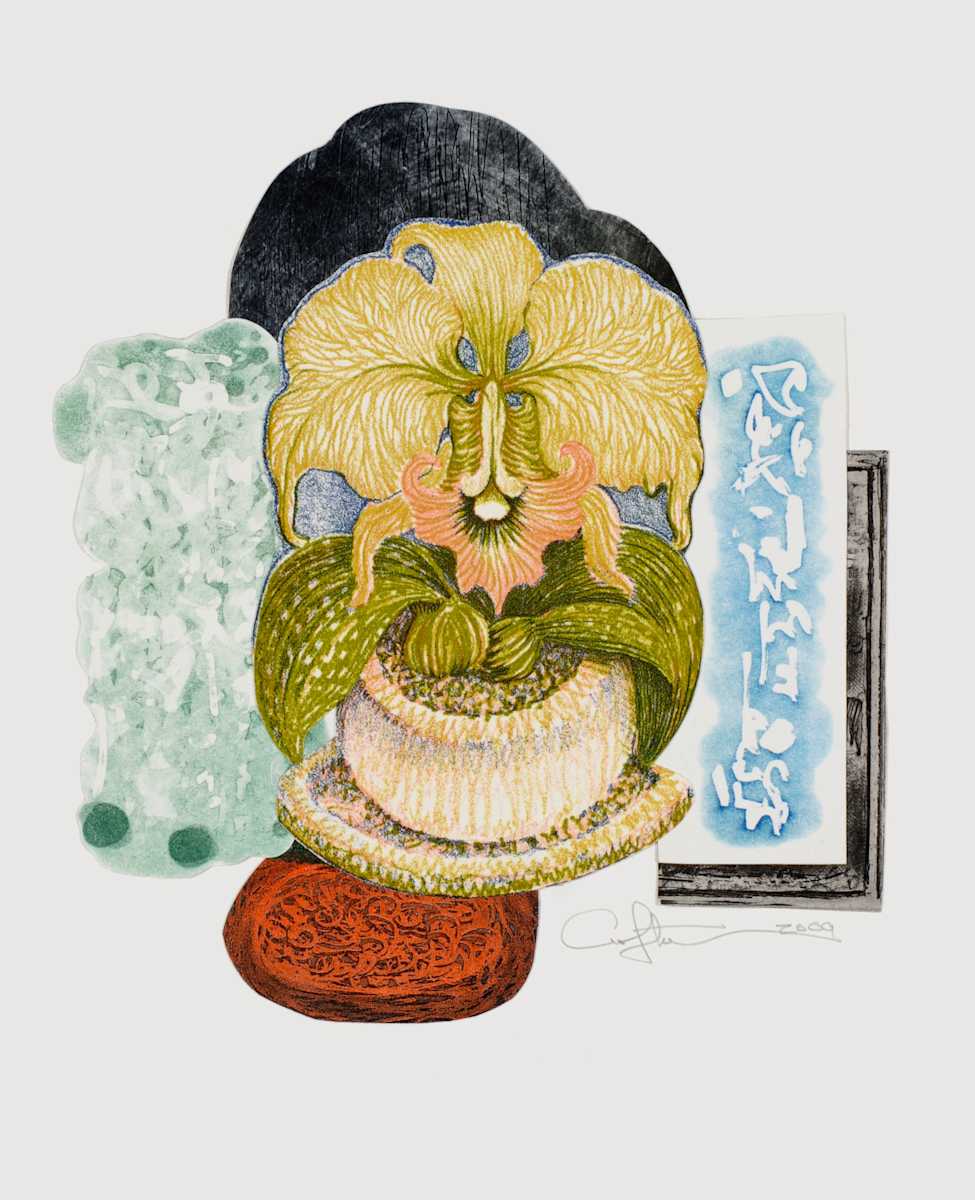 Still Life with Orchid by Charles H. Stinson 