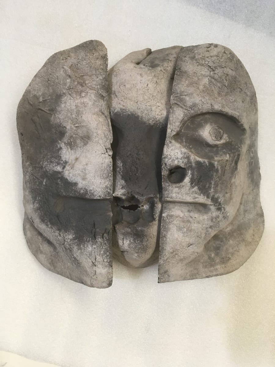 Face in 3 Parts (0017) by Mary Frank 