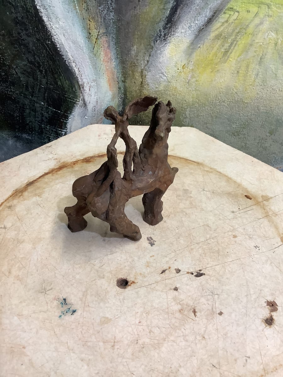 Untitled (0008) by Mary Frank  Image: Two people on horse back