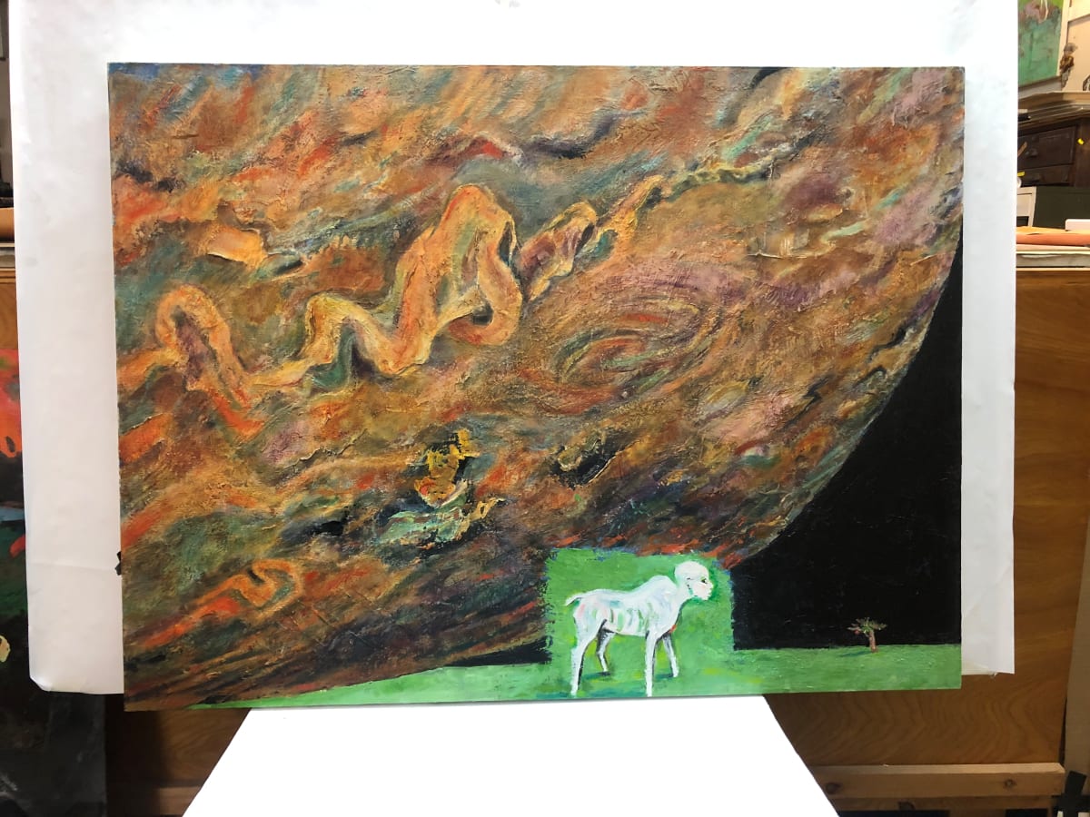 Creature Grazing ? (0184) by Mary Frank 