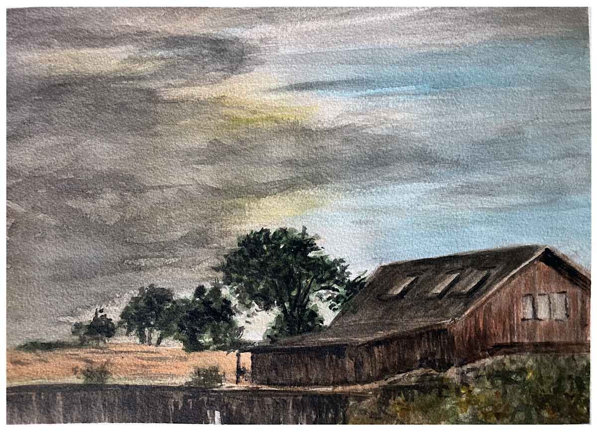 Cloudy Barn by Ben Bull 