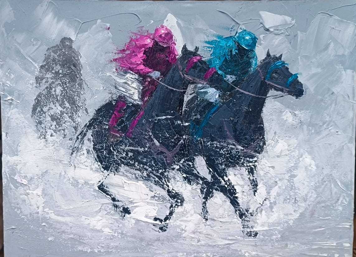 Horse Race I by Akeem Adeleke 