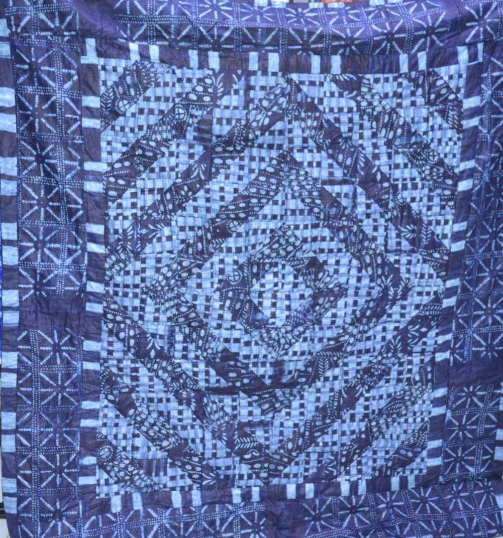Adire Quilt 5 by Nike Okundaye, Image 6.