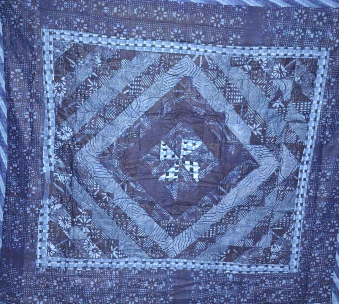 Adire Quilt 10 by Nike Okundaye, Image 1.