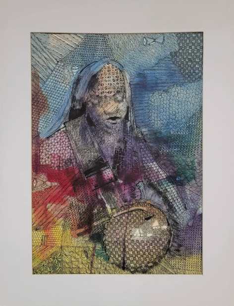 FEMALE DRUMMER by Nike Okundaye, Image 1.