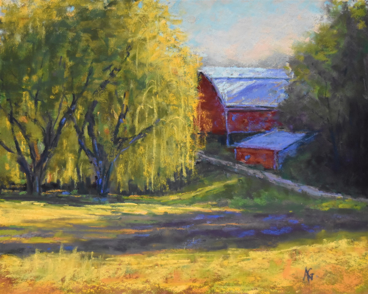 Weeping by the barn by Alejandra Gos 