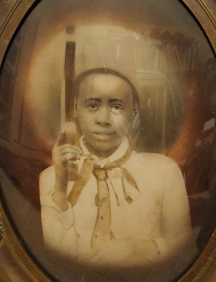 African-American boy as cowboy 