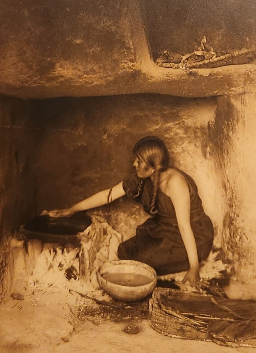 The Piki Maker by Edward Curtis 