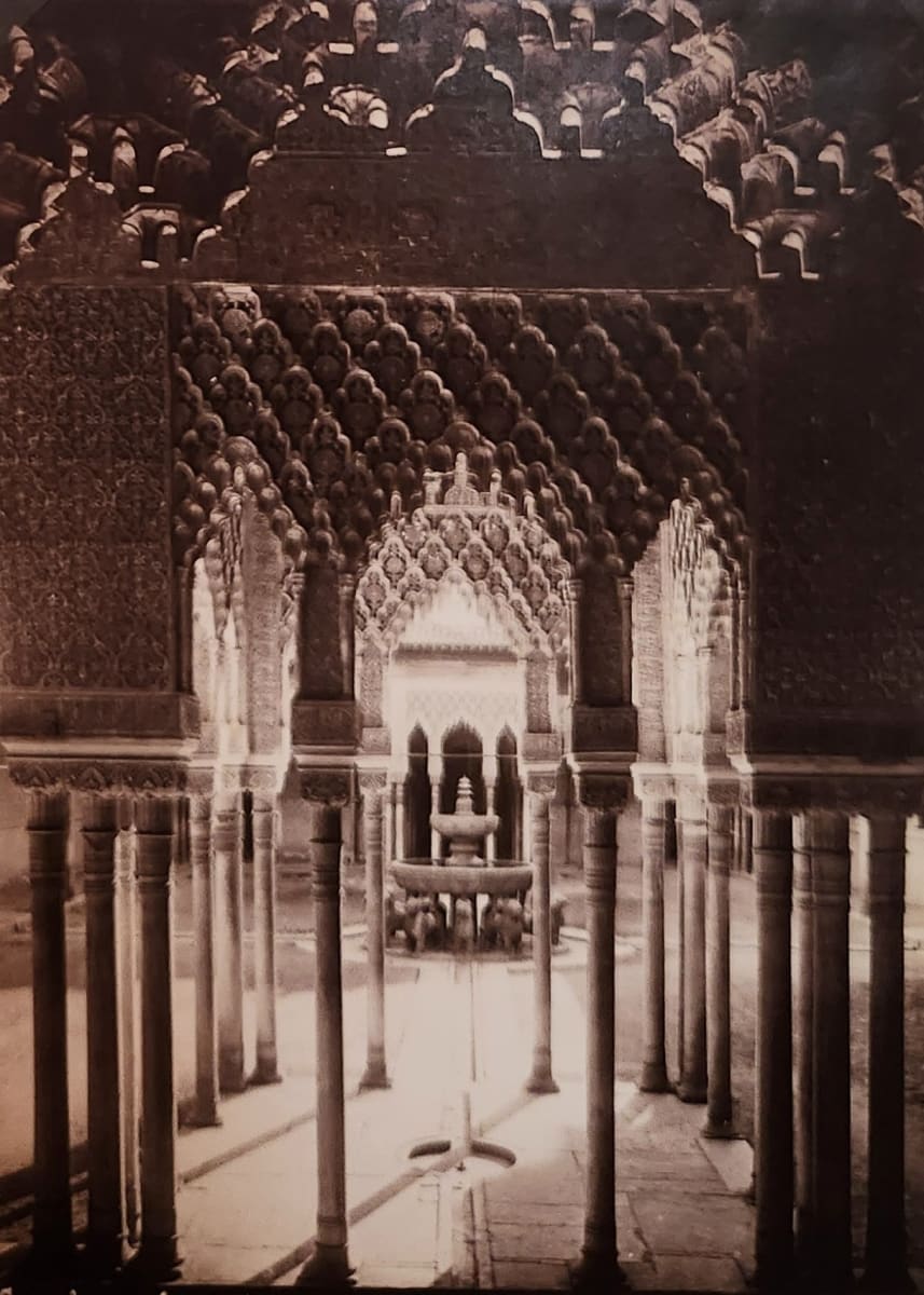 Court of the Lions, Alhambra, Granada, Spain by Juan Laurent  Image: Attributed to Juan Laurent.