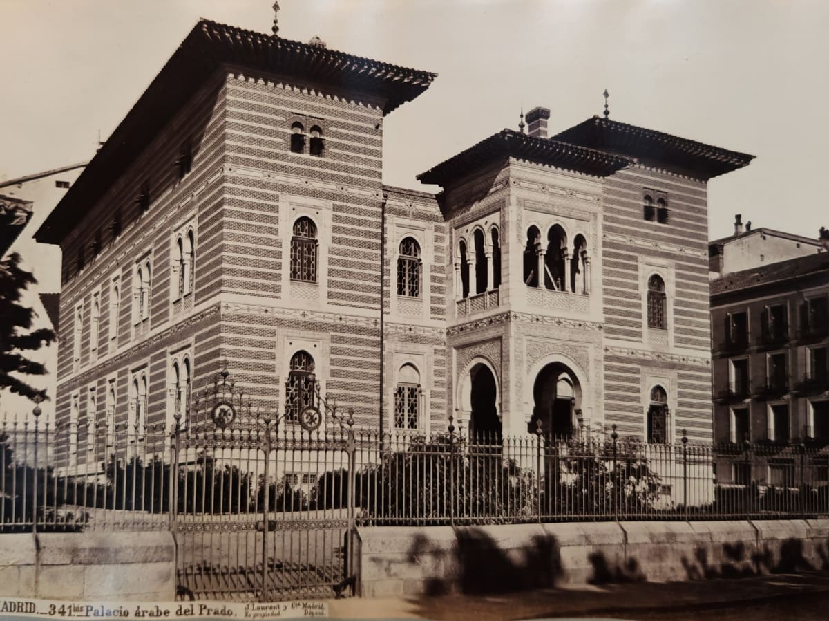 Palacio el arabe del Prado, Madrid, c 1872 by Juan Laurent 