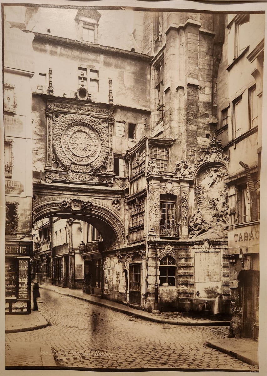 The Gros Horloge (Great Clock), Rouen, France, circa 1880 