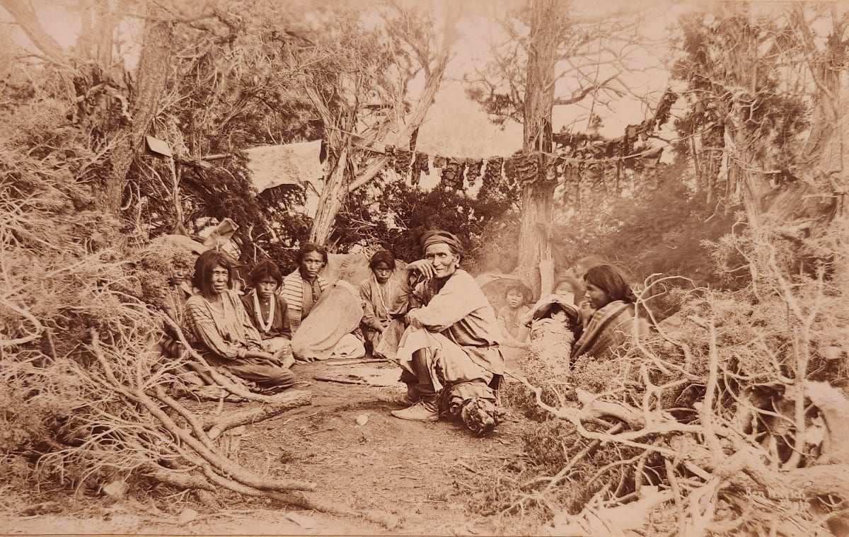 "Navajo Camp Scene", circa 1890s by Ben Wittick  Image: "Views of New Mexico, Arizona and the Southwest. Pueblo Indians, Navajos, Apaches, Walapais, Supais, etc,  Curiosities."
