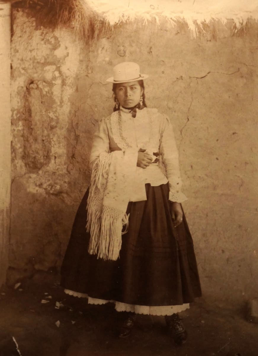 Portrait of Woman in Traditional Dress 