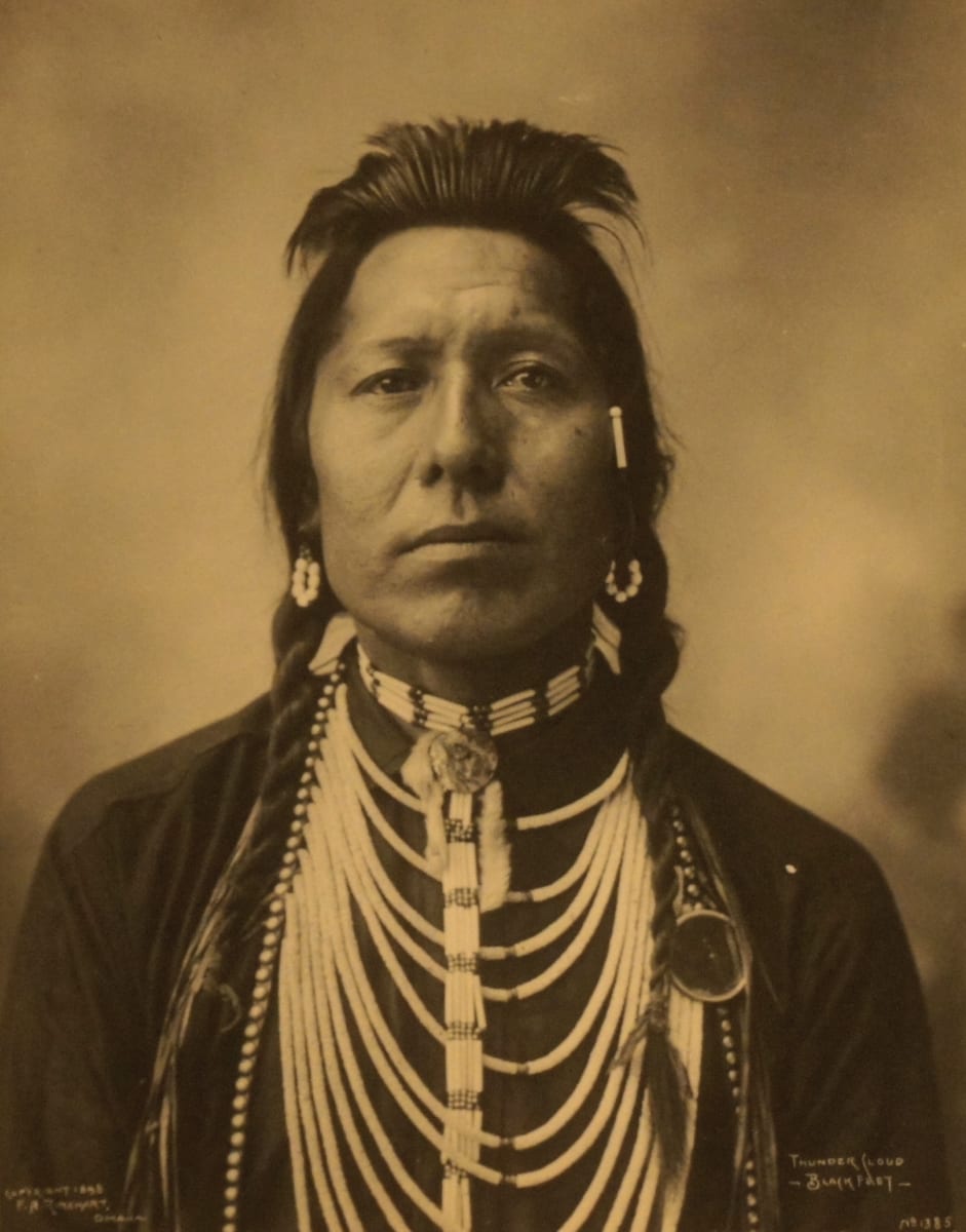 Thunder Cloud, Blackfeet.  1898 by Frank Rhinehart 