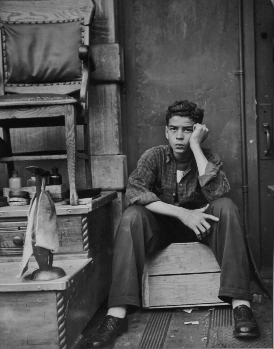 Shoeshine, New York, 1950s by Clemens Kalischer  Image: Purchased from artist who identified as Latino.