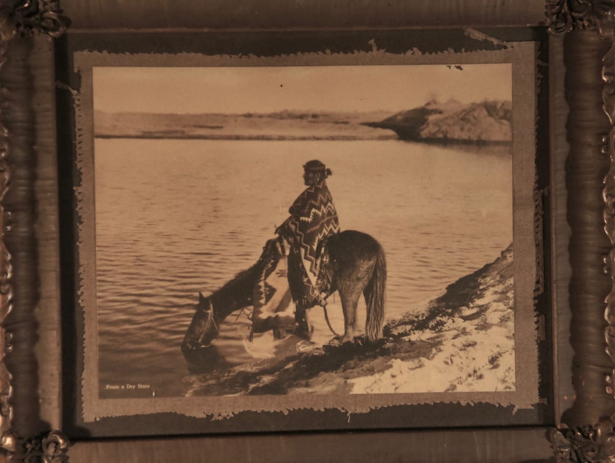 "From a Dry State" by Charles Carpenter  Image: Mat and frame original with commercial production.