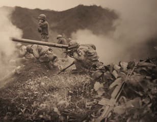Combat action in Korea 