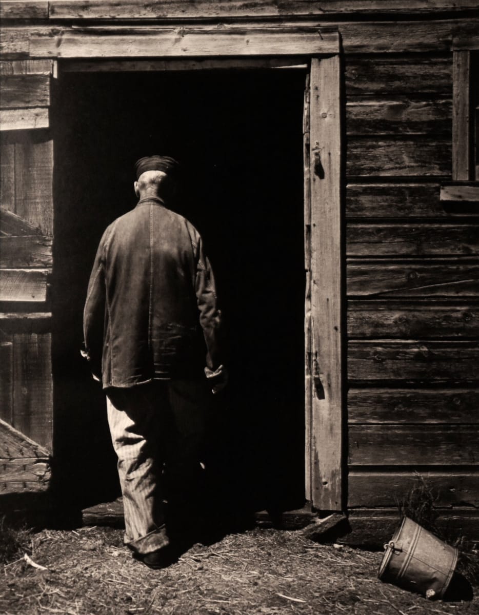 Uncle Henry Entering Barn, 1947 by Wright Morris 