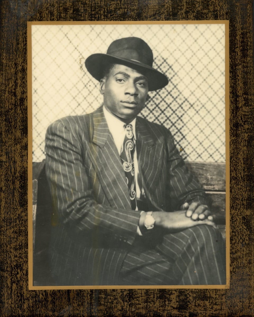 Handsom Man in Pinstripes 