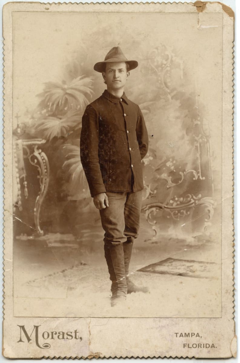 Spanish American War soldier in Florida  Image: Morast Photographer, Tampa, FL.