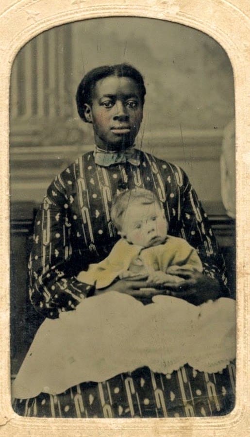 African-American nanny with child: Richmond, VA by C. Campbell, Richmond  Image: Backmark: C. Campbell's. Celebrated Photograph Gallery. Richmond. VA