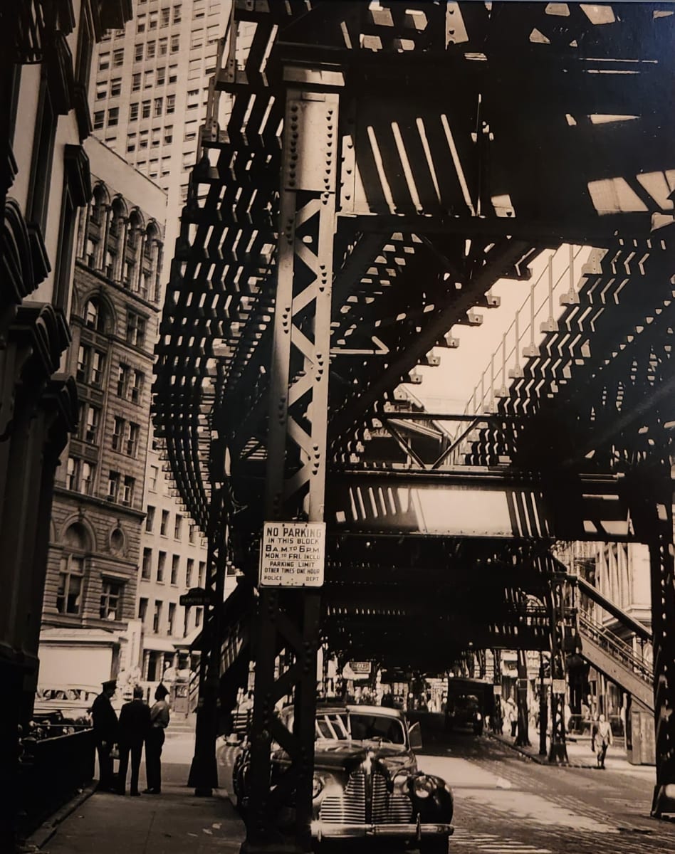 New York City: Under the El, 1947 by Clemens Kalischer 