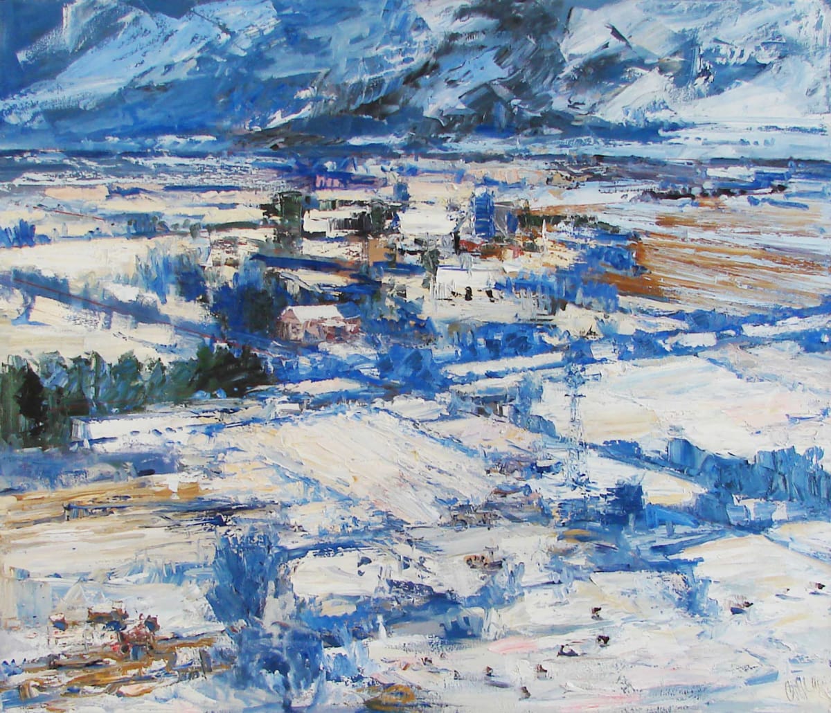 Hayspur Blue and White by James Cook 