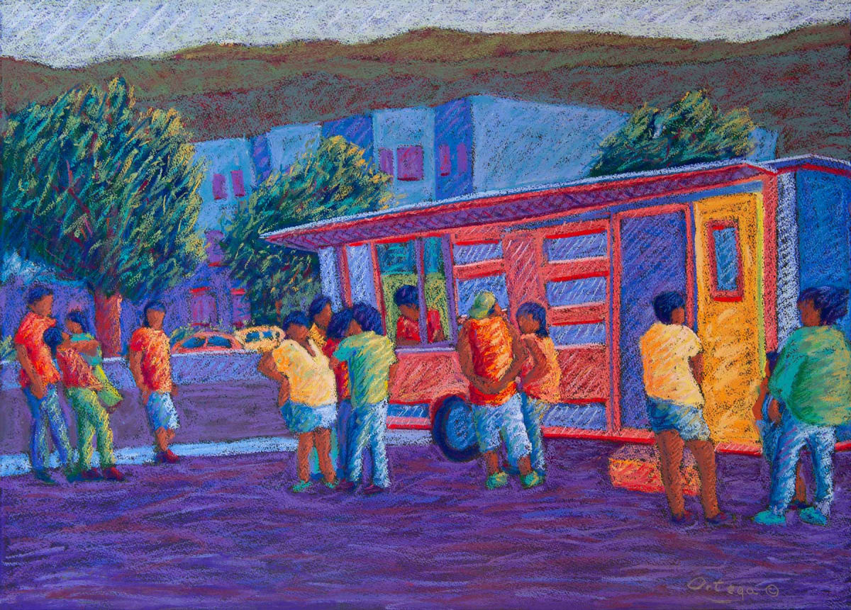 El Puesto de Comida Bajo las Montanas** by Tony Ortega 