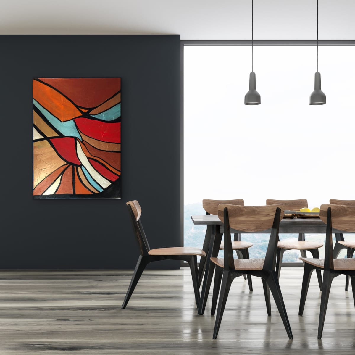 Kaleidoscope 37 x 49 by Sandra chu 