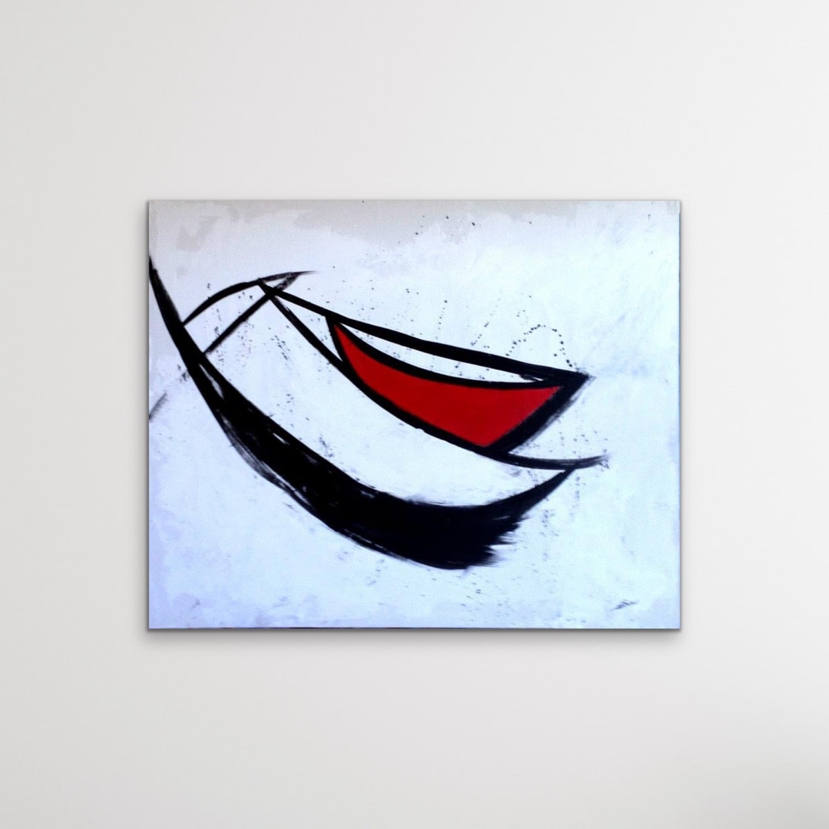 Two Boats 49 x 50 by Sandra E Chu 