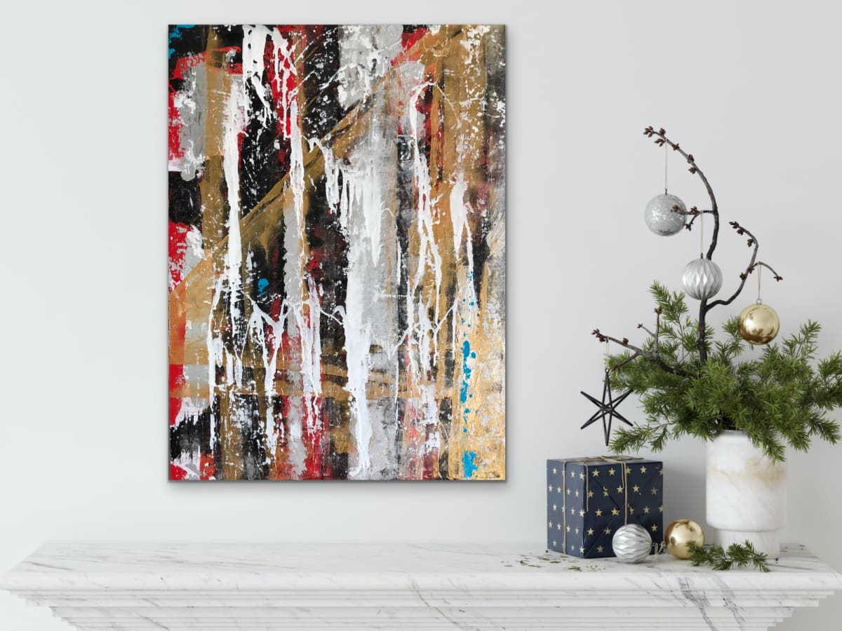 Enchanted Forest  30 x 40 by Sandra E Chu 