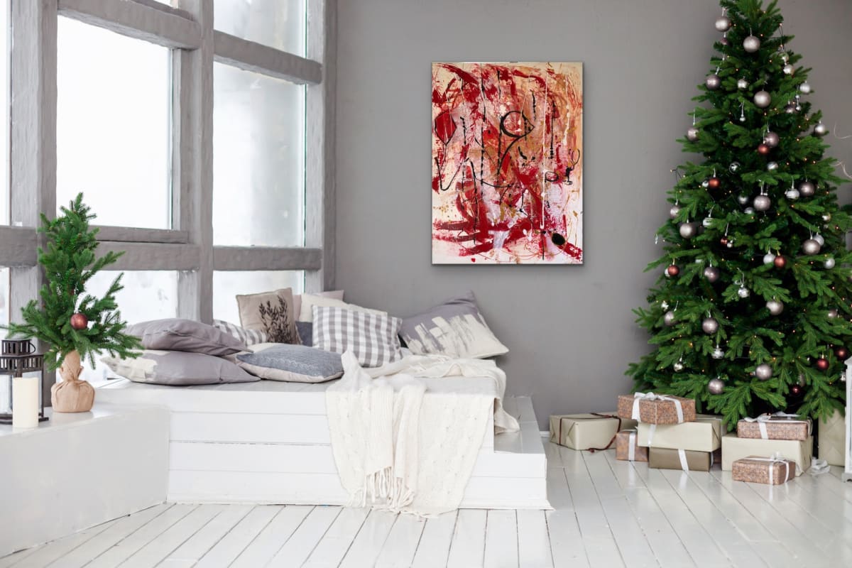 Red Kite Flying I 48 x 36 by Sandra E Chu 