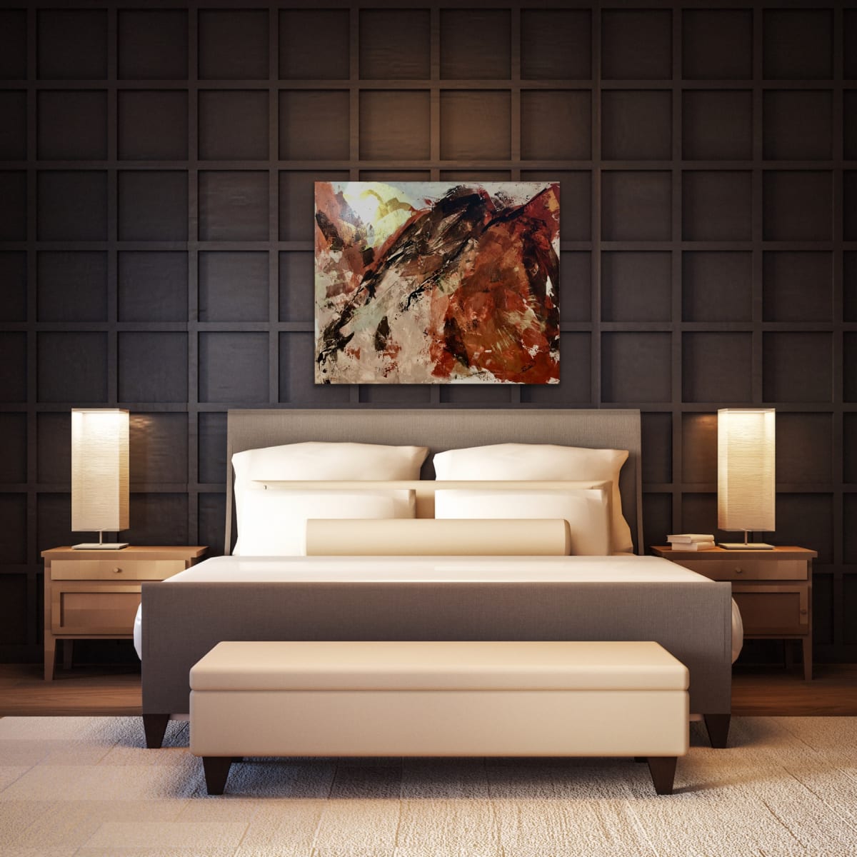 Trekking 40 x 48 Sold by Sandra E Chu 