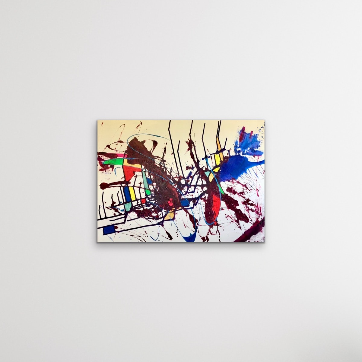 Mondrian & Monopoly 36 x 48 by Sandra E Chu 