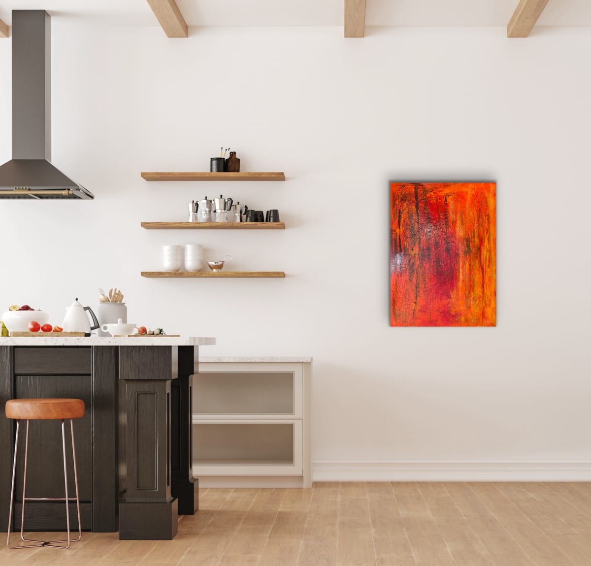 Stroll in the Woods 40 x 30 by Sandra chu 