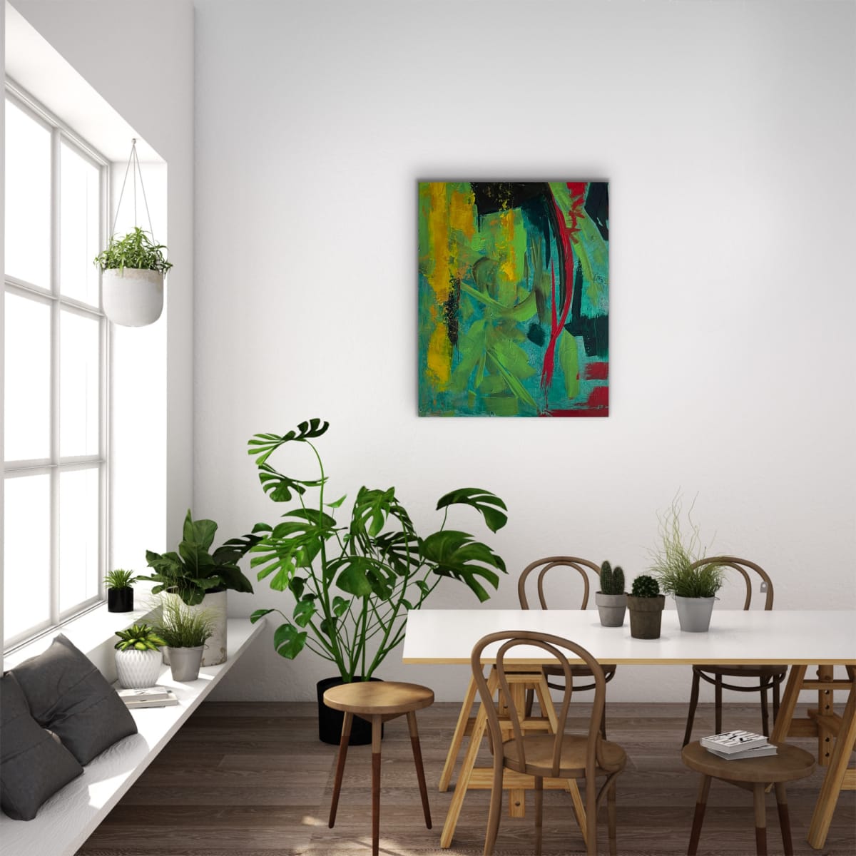 Tropical Heat Wave 30 x 24 by Sandra chu 