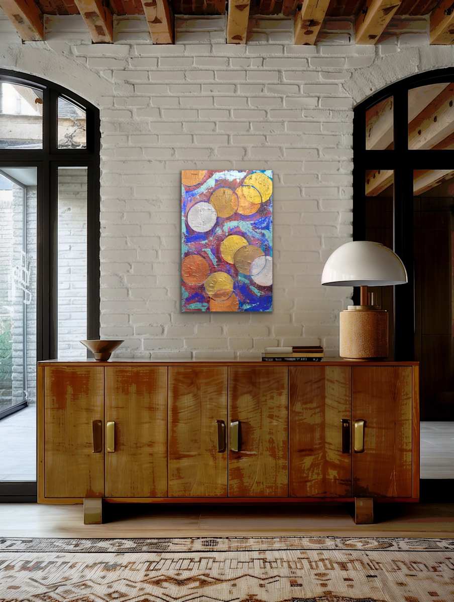 Many Moons 36 x 24 by Sandra chu 