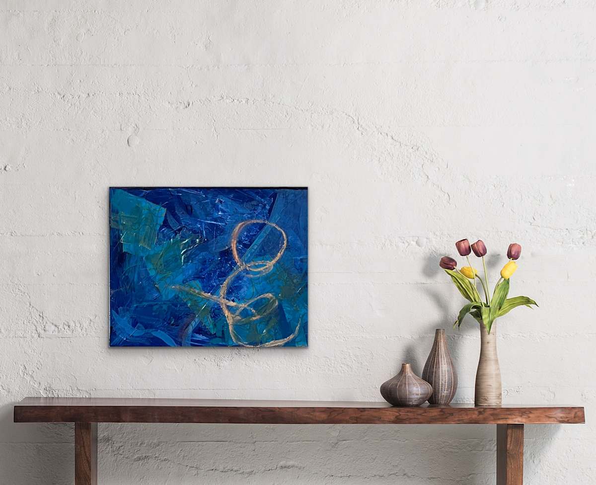Mystic Blues 11 x 14 by Sandra chu, Image 1.