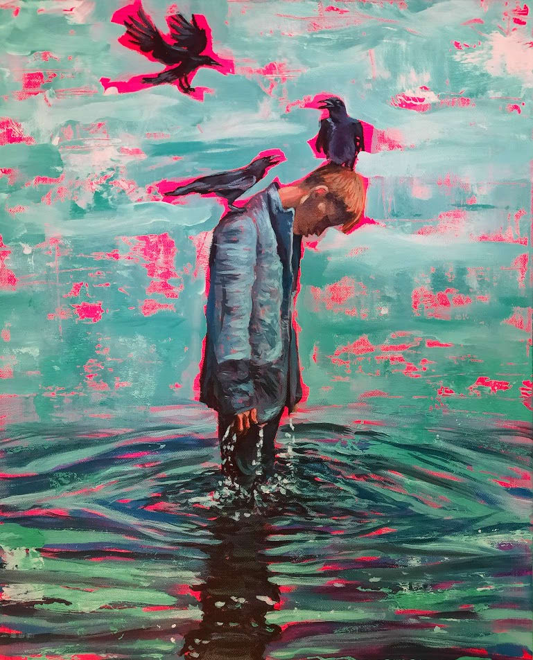 3 Crows: Misfortune, Self-reflection, Rebirth variation no. 1 by Gabriela Morales  Image: 3 Crows: Misfortune, Self-reflection, Rebirth variation no. 1