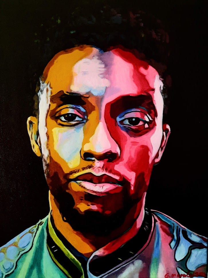 Chadwick Boseman by Gabriela Morales  Image: Chadwick Boseman