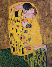 A Study of The Kiss by Gustav Klimt by Gabriela Morales  Image: A Study of The Kiss by Gustav Klimt