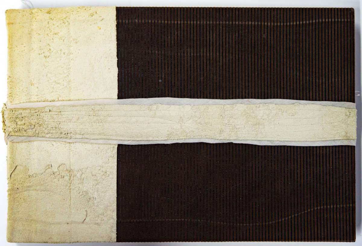 From Loneliness to Solitude by Molly Coy ARTIST  .  Alan Coy PHOTOGRAPHER  Image: Binding Calf suede and Emu leather.