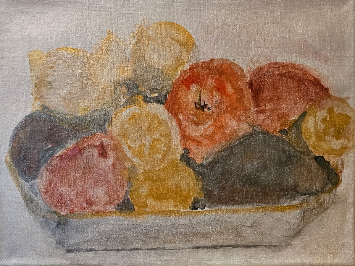 Pearlescent Avocados Lemons Pears and Tomato by Ellen Frank 